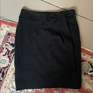 Anthropologie Bow Skirt Black Size 4